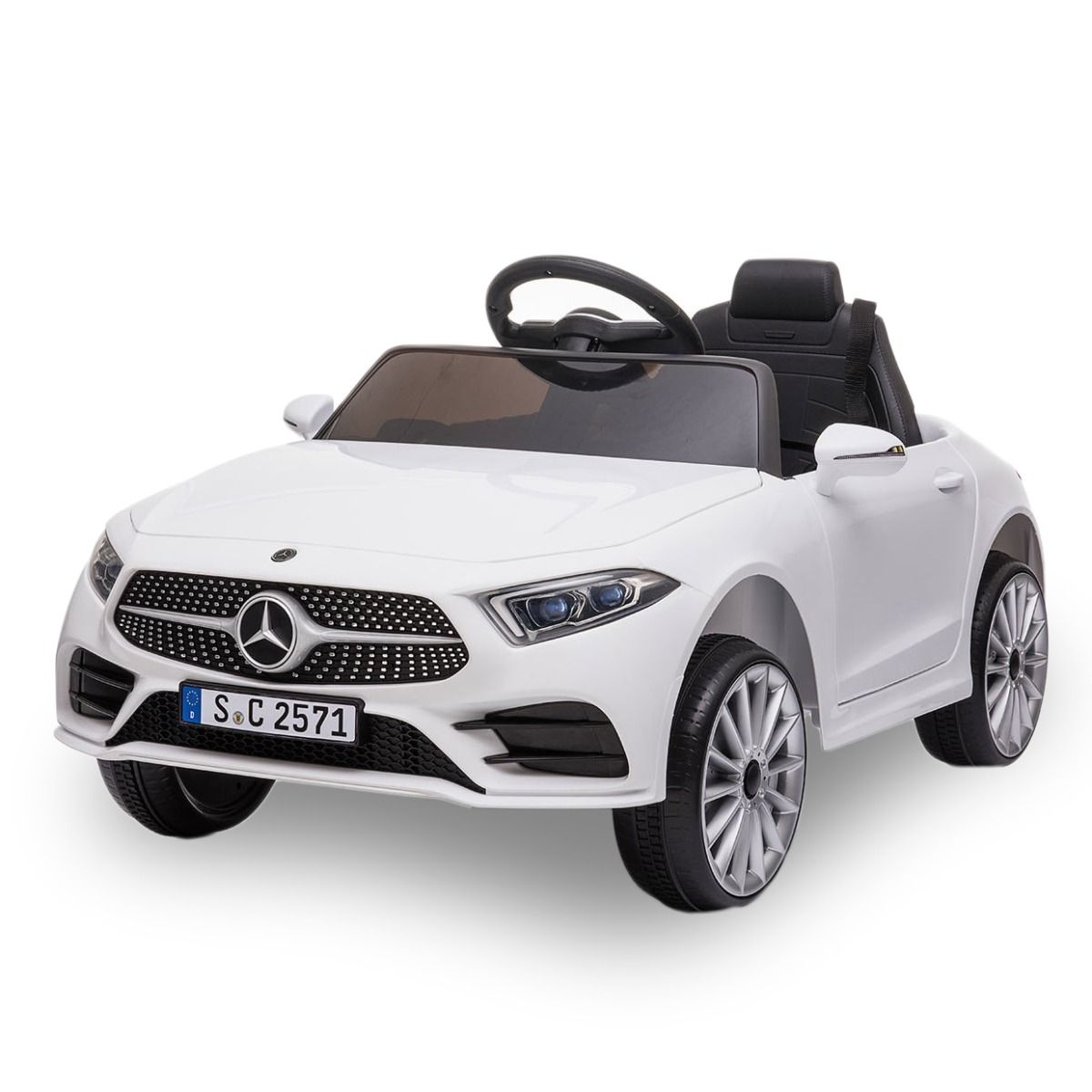 Voiture électrique pour enfants Mercedes-Benz CLS350 12 volts avec  télécommande - blanche