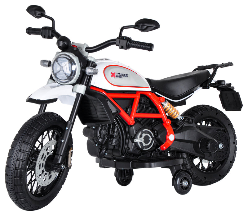 Ducati Scrambler Moto électrique pour enfant 12 Volt MP3